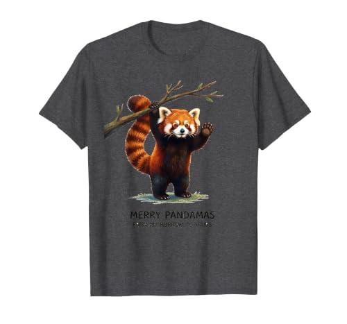 Merry Pandamas, From My Burrow To Yours Cute T-Shirt, Men, Dark Heather Grey, Medium