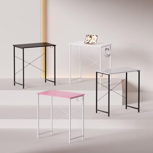 Image of Pamray 23 Inch Computer Desk for Small Spaces, Home Office Work Desk with Headphone Hook, Small Office Desk Study Writing Table