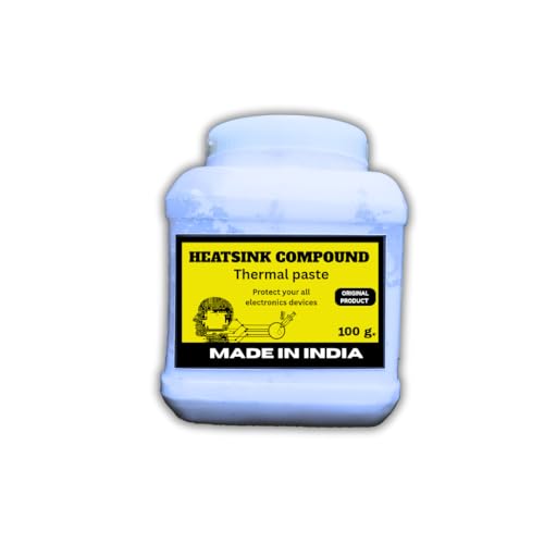 Image of Heatsink Compounds Thermal Grease Paste, for Use in Coolers Heat Sink, CPU and Chipsets, Graphics Card, LED, IC, GPU, VGA, PC Processor, etc. (white, 100 g)