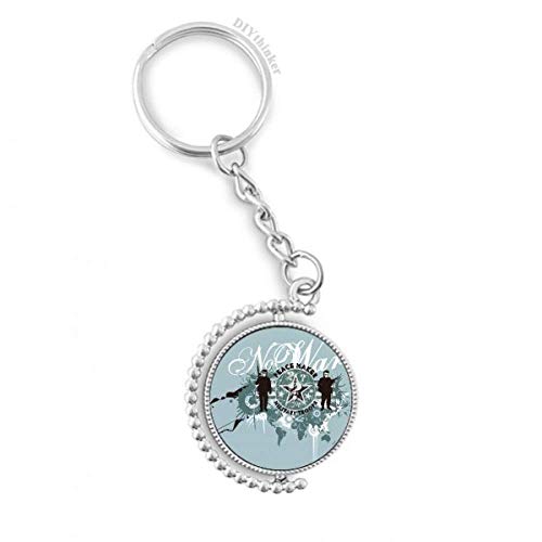 Anillo llavero rotativo DIYthinker estilo calle de la pintada y guerra estrellada