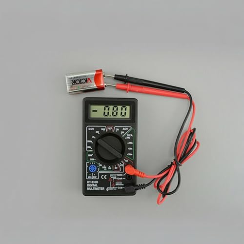 Multimetro Tester Analogico Portatile Con Cavi Puntali, Misuratore Di Tensione Rilevatore Di Corrente Elettrica Resistenza Diodo Voltmetro Amperometro Ohmmetro Penna Tester (Tester Dt 830B) - 5