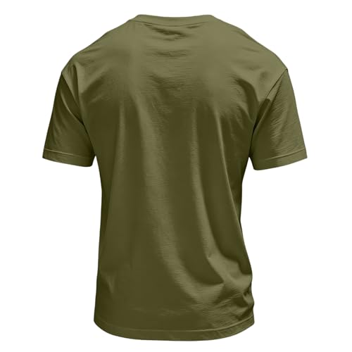Short Sleeve Henley T Shirts for Men Trendy Athletic Golf Shirt Style Holiday Summer Tops Basic Baseball Button Down Shirt Hawaiian Lightweight Workout Shirts Relaxed Oversized Oversized Tshirts — view 5
