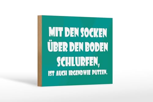 Ontrada Targa in legno 12 x 18 cm con le calze sul pavimento in legno