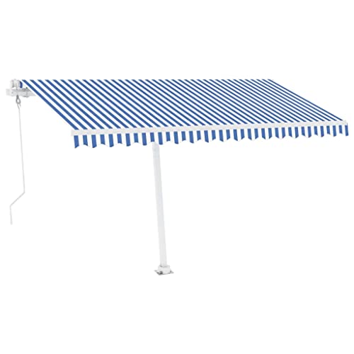 Vidaxl Freestanding Automatic Awning Home Garden Outdoor Yard Lawn Terrace Backyard Balcony Patio Adjustable Folding Arm Awning Cream #TOP2