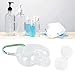 Msiud Travel Bottles Keychain, Portable Transparent Plastic Empty Bottle Leakproof Squeeze Tube Cap Refillable Containers Hand Holder Backpack Clip Filp Cosmetic Oil Sanitizer Conditioner Wash Liquid