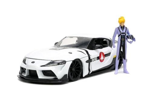 Jada Robotech 1:24 Toyota Supra Die-cast con Figura Roy Focker miniatura 1