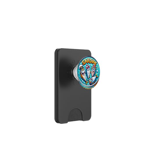 Sardines en étain avec Motif de Dessin animé pour Adultes et Enfants PopSockets PopWallet pour MagSafe