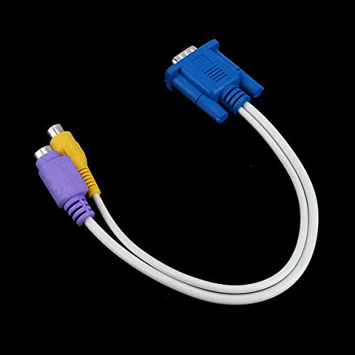 Persdico 1pc 15Pin PC VGA SVGA a S-Video RCA