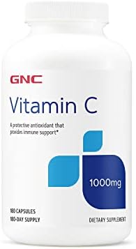 GNC Vitamin C Capsules 1000mg - 180 Capsules