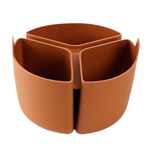 Divisor de olla de cocción lenta, forro de silicona antiadherente, forro de 3 compartimentos, forro resistente al calor, forro de cocina de grado alimenticio, divisor de preparación de comidas