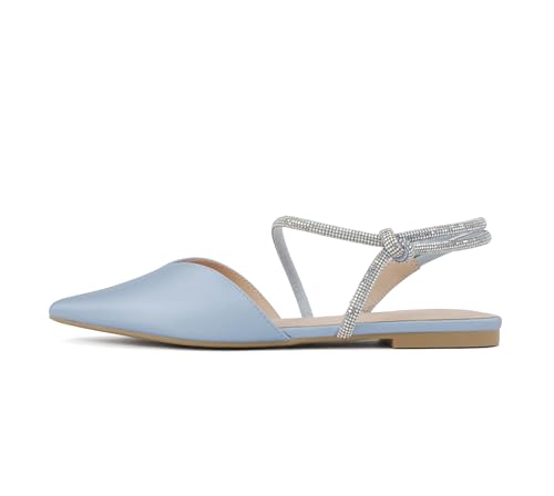 Image of Delicious Victoria ~ Women Pointed Toe Slingback Flat Bridal Dress Pumps