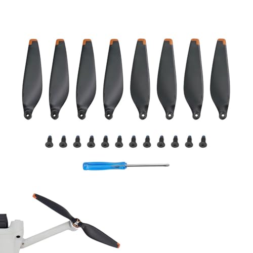 BLPRKOT 8 Pezzi Eliche Mini Compatibili con Mini 3, Eliche di Ricambio Drone, Rilascio Rapido, Basso...