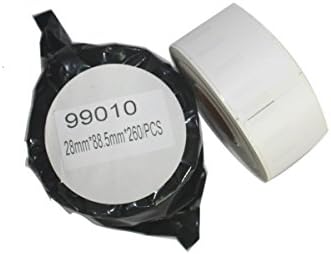 IDIK 2 Rolls Compatible for DYMO LW 99010 Black on White Label roll  (3-1/2