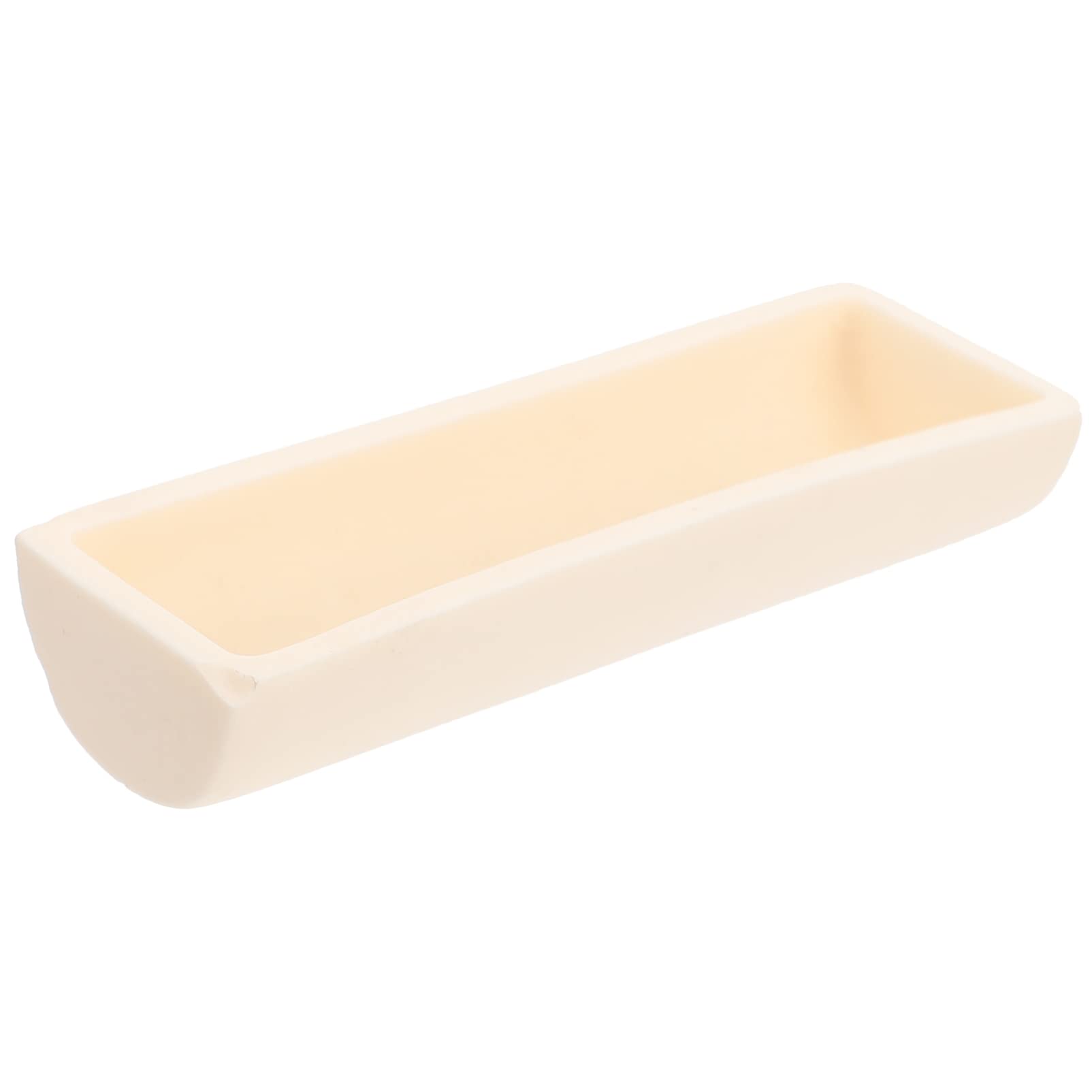 ULTECHNOVO 2pcs Experimental Combustion Boat Labs Burning Boat Alumina Combustion Boat Experiment Alumina Crucible Melting Crucible Tool Lab Crucibles Burner White Semicircle Aluminum Oxide