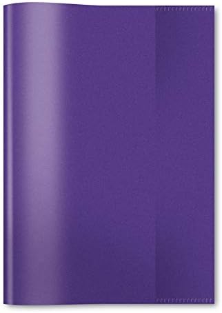 HERMA 19899 Notebook Covers DIN A5 Landscape, Transparent, Book Covers Made of Durable and Wipe-Clean Polypropylene Film, Set of 10 Exercise Book Covers for School Books Clear