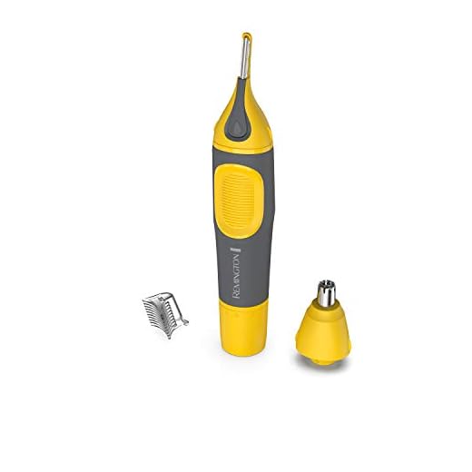 Aparador de pelos faciais Remington, amarelo, NE3871