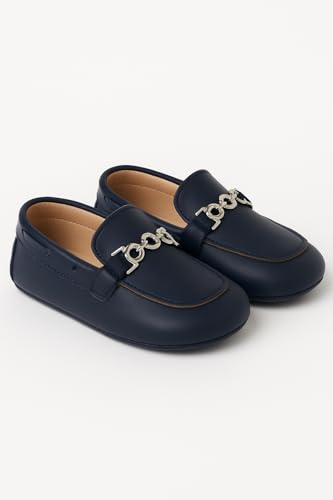 Baby Boys' Loafer Shoes with Metal Charm - Soft Footwear for All Occasions3