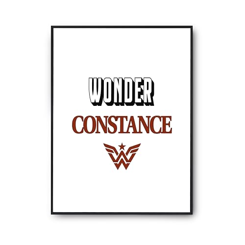 Poster citation Wonder Constance Otshirt pour créer une ambiance chaleureuse chez soi