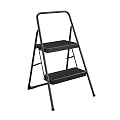 Cosco Lightweight Two Step House Step Stool for Easy Reaching and Cleaning - Non-Marring Leg Tips, Slip Resistant Steps, Stable Rear Leg Support