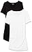 Produktbild Amazon Essentials 2-Pack Short-Sleeve Rouched V-Neck Fashion-Maternity-t-Shirts, Schwarz/Weiß, XL