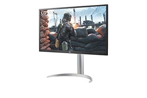 27UP550-W - Monitor 4K UHD 27", pannello IPS: 3840x2160, 300cd/m², 1000:1, HDR10, DCI-P3 >98%, ingressi: HDMI x2, DP x1, USB-Cx1, connettività universale, inclinazione regolabile, colore bianco - Monitor - Immagine 2