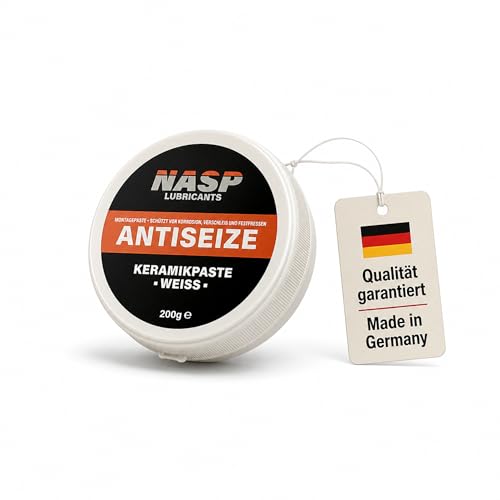NASP Keramikpaste | Anti-Seize metallfreie Montagepaste hitzebeständig gegen Korrosion Festfressen (200gr)