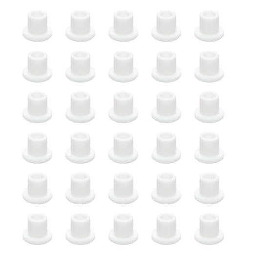 30 PCS Silicone Rubber Plug,White Hole Plug,Waterproof Plug Tube Plugs Hole Plug,Flexible Hole Plug Cover Fit for 0.33"/8.3mm