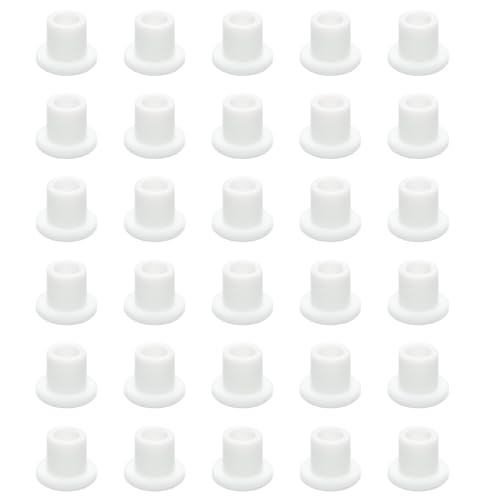 Image of 30 PCS Silicone Rubber Plug,White Hole Plug,Waterproof Plug Tube Plugs Hole Plug,Flexible Hole Plug Cover Fit for 0.33 inch /8.3mm