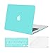 MOSISO Plastic Hard Shell Case & Keyboard Cover & Screen Protector Only Compatible with MacBook Air 13 inch (Models: A1369 & A1466, Older Version 2010-2017 Release), Turquoise