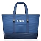 RTIC Everyday Insulated Tote Bag, Large Reusable Thermal Cooler with Zippered Top for Beach, Grocery, Shopping, 35 L Capacity