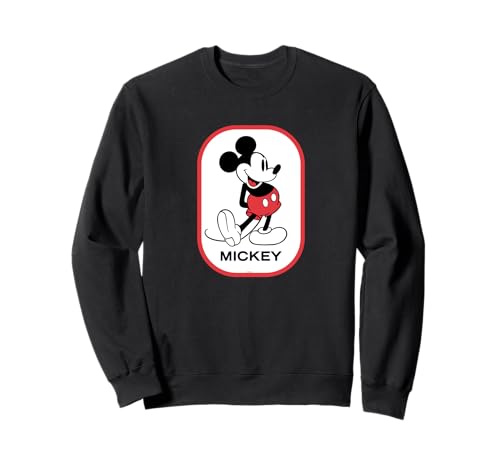 Sweatshirt Mickey authentique look retro 1980 pull col rond pour adulte