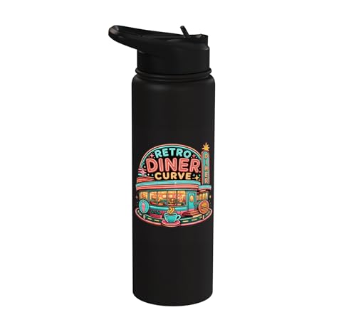 Retro Roadside Nostalgia Moments Collection Stainless Steel Insulated Water Bottle