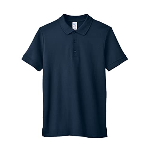 Polo d'été en coton pour rester au frais en bleu marine XXL