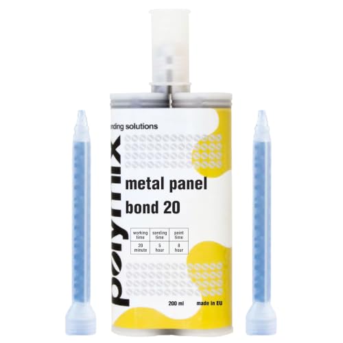 Hood Panel Vibration - 2019-2023 Subaru Ascent 8 Polymix Panel Bond 20 Adhesive 200ml Cartridge & Two Application Mixing Nozzles
