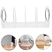 jojofuny Decorative Book Holder Multi-Function Design Desktop Organizer for School and Office Storage for Magazines Documents and Books Modern Display Stand