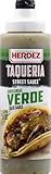 HERDEZ TAQUERIA STREET SAUCE, Verde, 9 oz Squeeze Bottle – Zesty Green Taco Sauce for Tacos & More