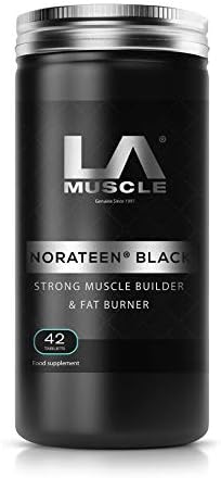 LA Muscle Norateen Black Trial - World's First Norateen Muscle Builder and Fat Burner in One, Powerful Testo Booster and Potent Weight Loss Pill, Transform Your Body Change in Days