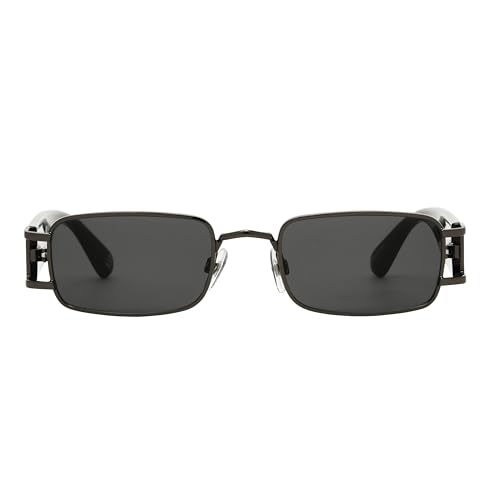 French Connection Women's Elodie Rectangle Sunglasses, Black, 49 mm2