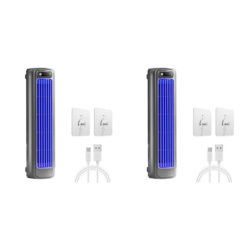 Akfldms 2X Ventilador de Aire Acondicionado Portátil con Múltiples Velocidades Ajustables para el Hogar, la Oficina y la Cocina. Ventilador de Pared para el Hogar.