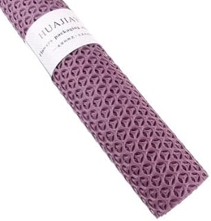 Papel de Envolver de Flores de Hilo de Malla 5 Yardas x 50 cm de Gama Alta Mate Coreano Flor Envoltura Malla Flor Embalaje Papel Red Hilo Envoltura Materiales Paquete (Color : Purple)