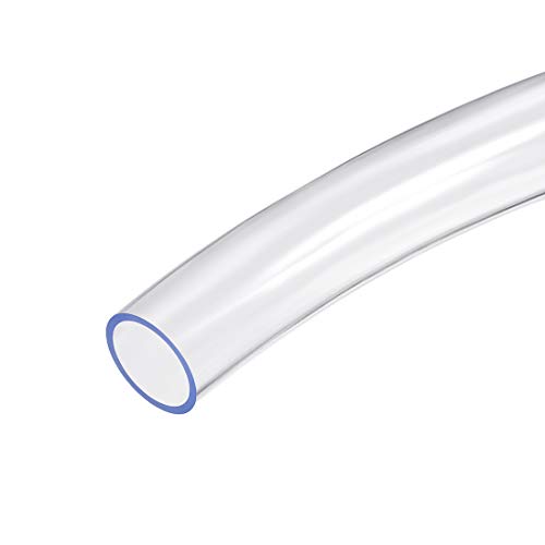 sourcing map PVC Clear Vinyl Tubing, 25mm(1") x 30mm(1 3/16") Plastic Tube Flexible Water Pipe 3.3ft