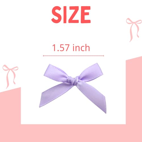 Image of 30pcs Bow Charms for Socks Mini Ribbon Bow Junk Socks Charms Brooch Pins Girly Y2K Decorative Pins for Shoes Shirts Hats Socks Gloves Crafts Coquette Safety Pins Accessories Bulk (Purple)