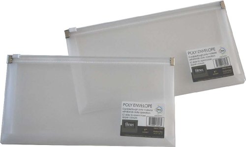 Enveloppe zippée Filexec transparente 4.75x9.5 pour organiser vos reçus de voyage