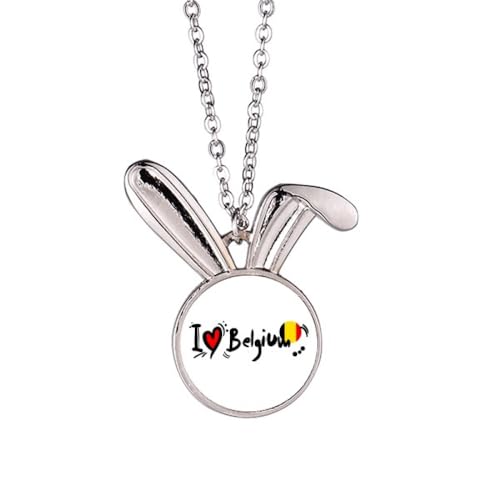 Collier lapin Belgique amour idée cadeau originale pour anniversaire
