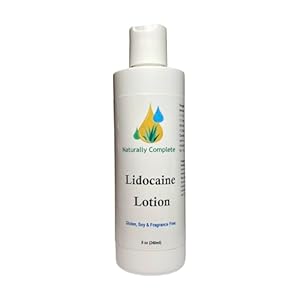 5% Lidocaine Lotion with Feverfew 8 oz. Bottle | No GMO | Made in USA