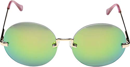Betsey Johnson Women's Round Eye Festival Gold/Pink One Size2