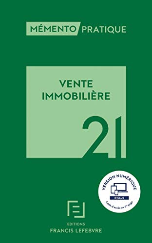 Télécharger Mémento Vente Immobilière 2021 PDF Ebook En Ligne