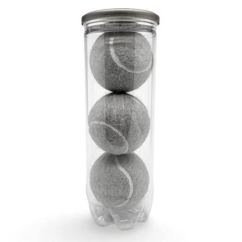 Pelotas de pádel de 3 colores de Price en un tubo - Pelotas de pádel coloridas - Rebote duradero - Fabricadas en el Reino Unido. (Gris)
