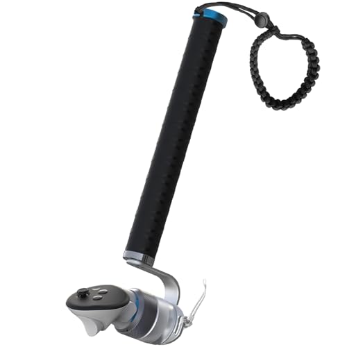 VR Cricket Bat Attachment for iB Cricket - Cricket Bat Handle Accessory Compatible with Meta Quest 3/3s/2/Pro, Enhance Immersive VR Game Experience (Black)