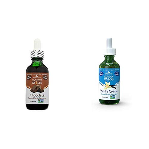 Sweet Drops Sweetleaf Liquid Stevia Sweetener, Chocolate, 2 Ounce & Sweet Drops Liquid Stevia Sweetener, Vanilla Creme, 2 Ounce #TOP19